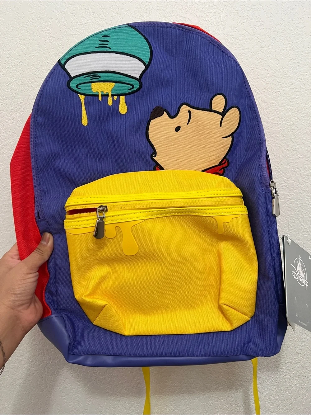 Disney Winnie the Pooh Kids Backpack - NWT - Purple, Red, Yellow